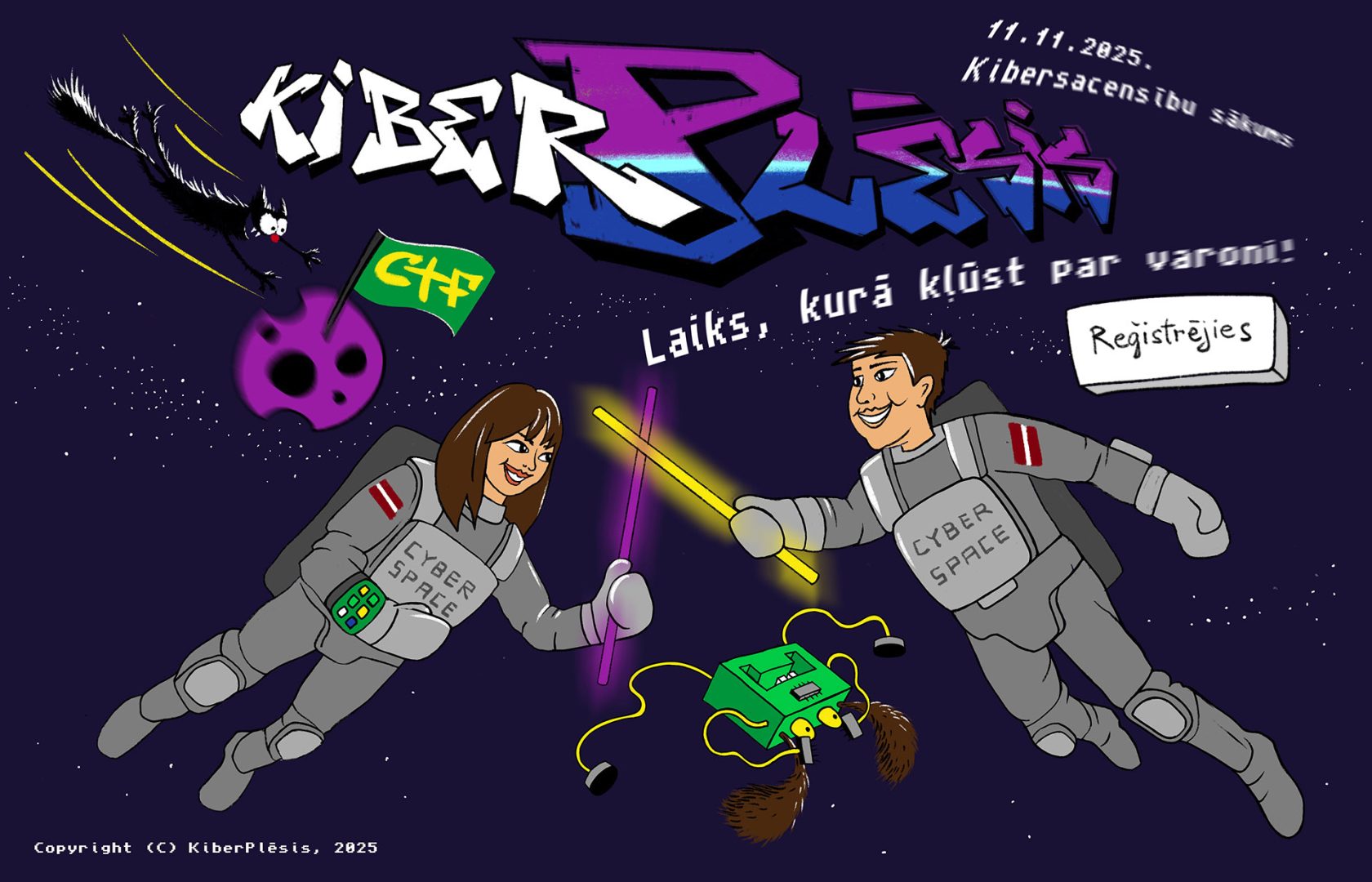 Latvijas jauniešus aicina pieteikties kibersacensībām #KiberPlēsis 2025. līdz 11. novembrim